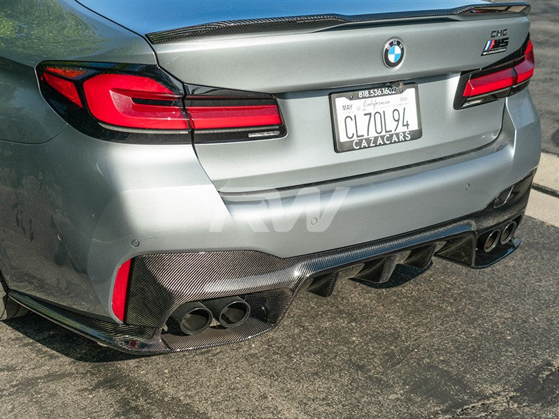 BMW F90 M5 3D Style Carbon Fiber Diffuser