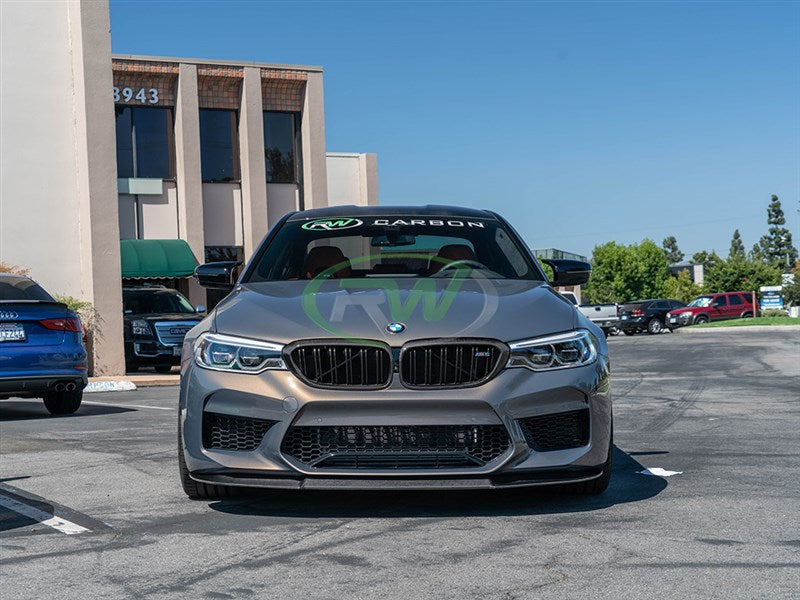 BMW F90 M5 RWS Carbon Fiber Front Lip Spoiler