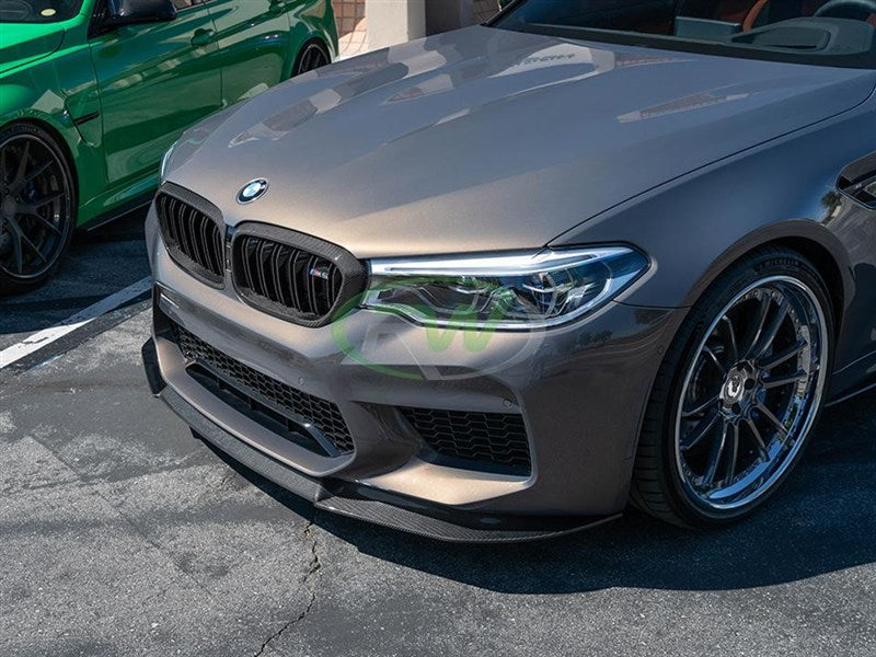 BMW F90 M5 RWS Carbon Fiber Front Lip Spoiler