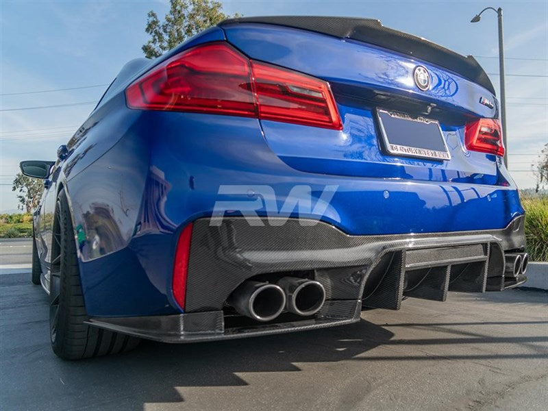 BMW F90 M5 RWS Carbon Fiber Rear Diffuser