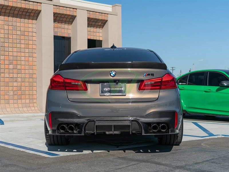 BMW F90 M5 RWS Carbon Fiber Rear Diffuser