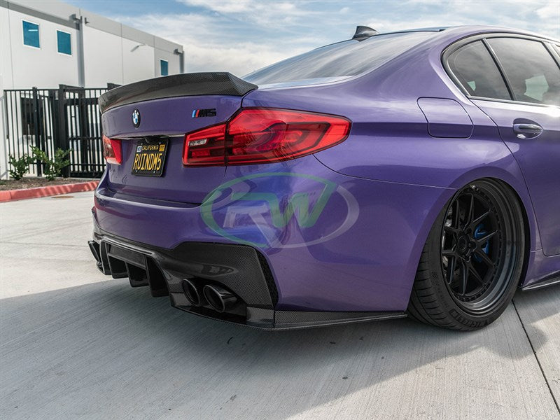 BMW F90 M5 RWS Carbon Fiber Rear Diffuser