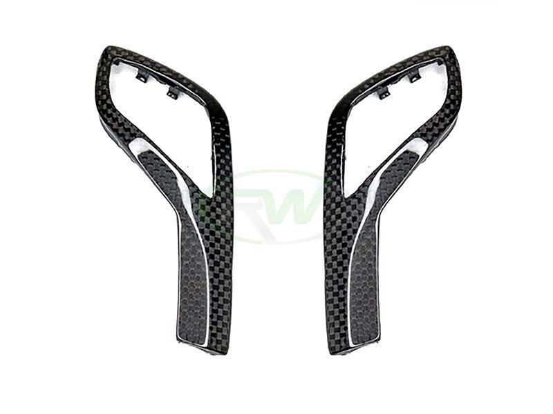 BMW Carbon Fiber Gear Selector Side Trims