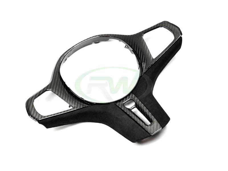 BMW 8 Series M8 Carbon Fiber Alcantara Steering Wheel Trim