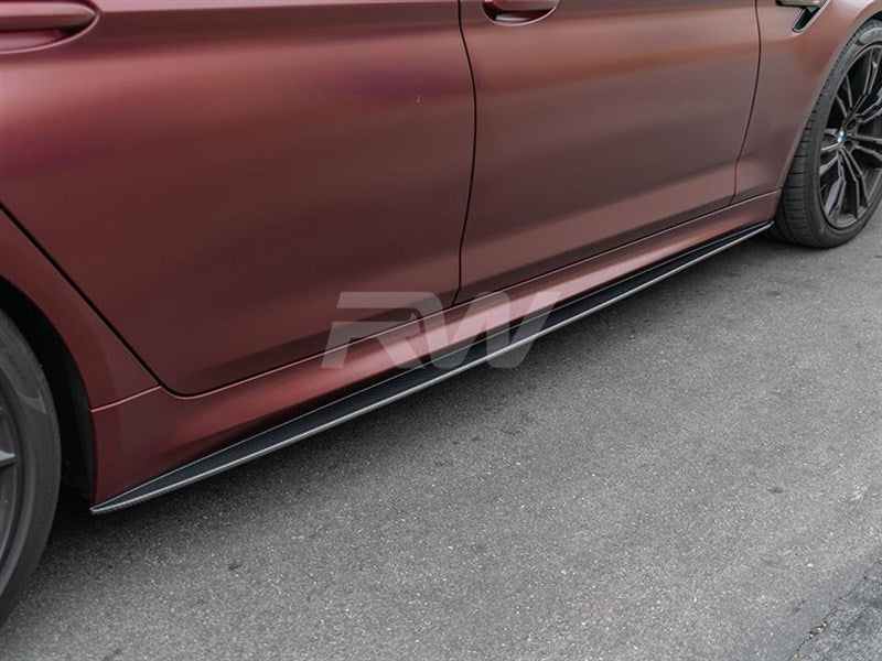 BMW G30 F90 Carbon Fiber Side Skirt Extensions