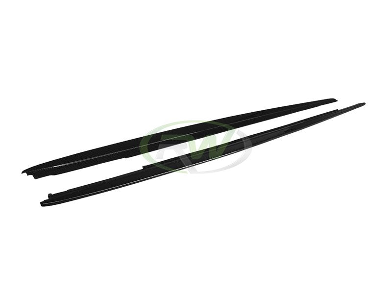 BMW G30 F90 Carbon Fiber Side Skirt Extensions