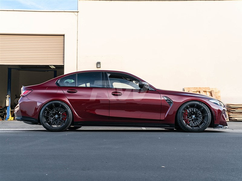 BMW G80 M3 RWS Carbon Fiber Side Skirt Extensions