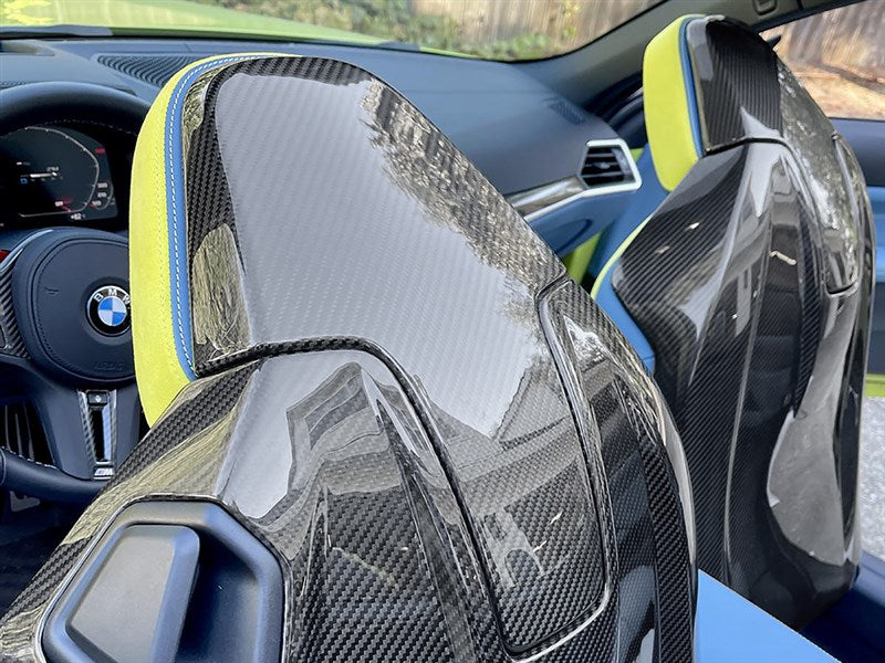 BMW G80 M3 Carbon Fiber Seat Backs