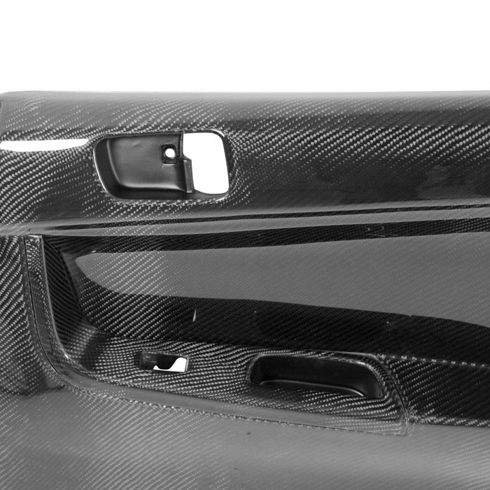 Carbon Fiber Rear Door Panels For 2008-2015 Mitsubishi Lancer EVO X