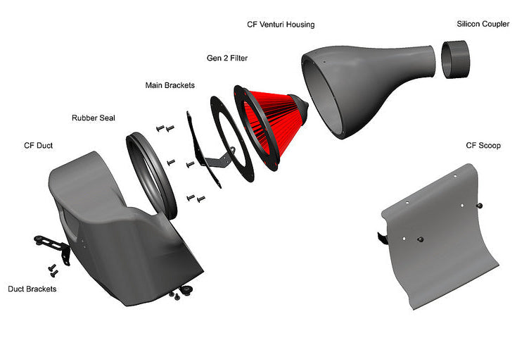Eventuri Audi B9 S4 / S5 Black Carbon Intake System