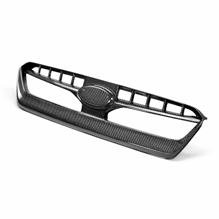 OEM-Style Carbon Fiber Front Grille For 2015-2017 Subaru WRX/STi