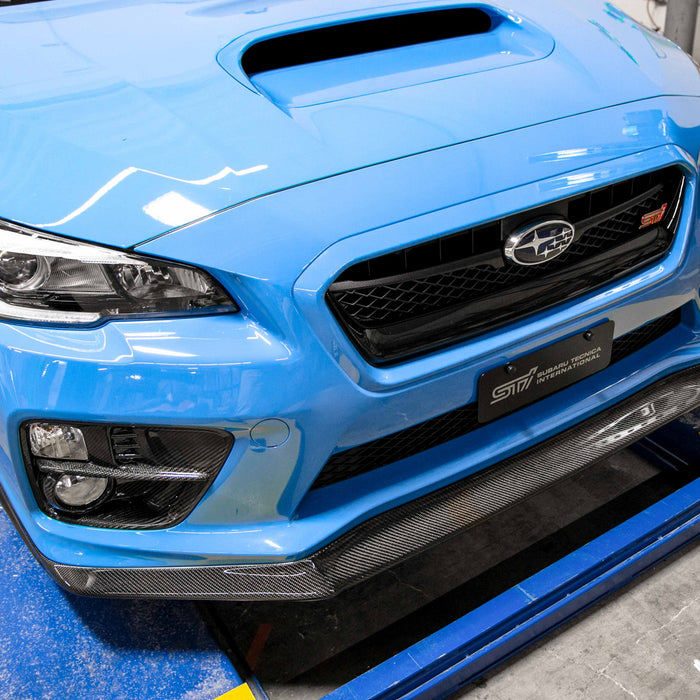 MB1-Style Carbon Fiber Front Lip For 2015-2017 Subaru WRX/STi