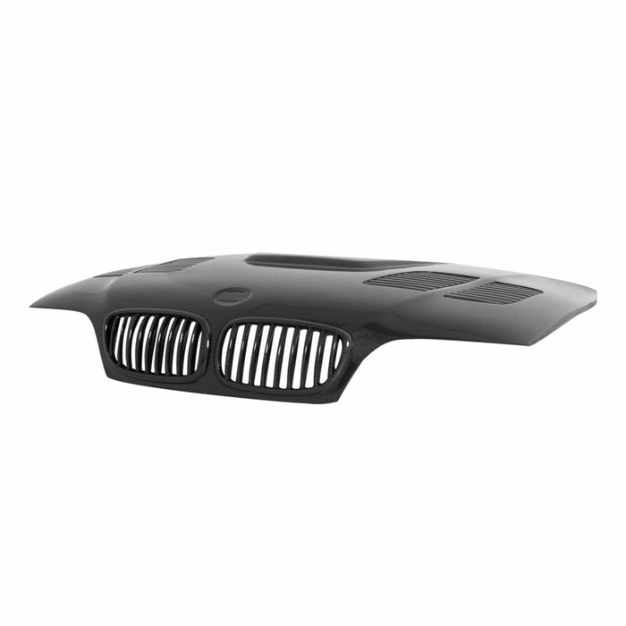 GTR-Style Carbon Fiber Hood For 2002-2005 BMW E46 2DR, LCI