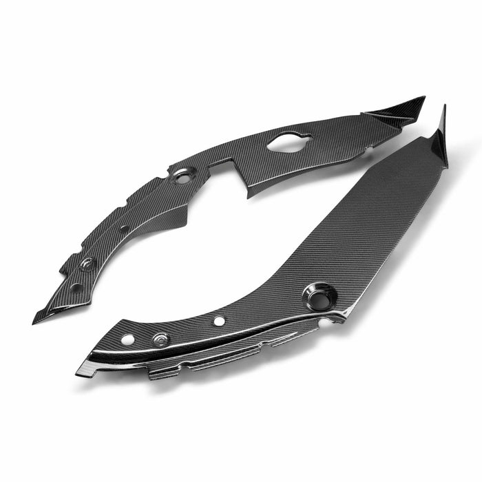 Carbon Fiber Under Hood Inner Wing Trim For 2017-2021 Honda Civic Type R