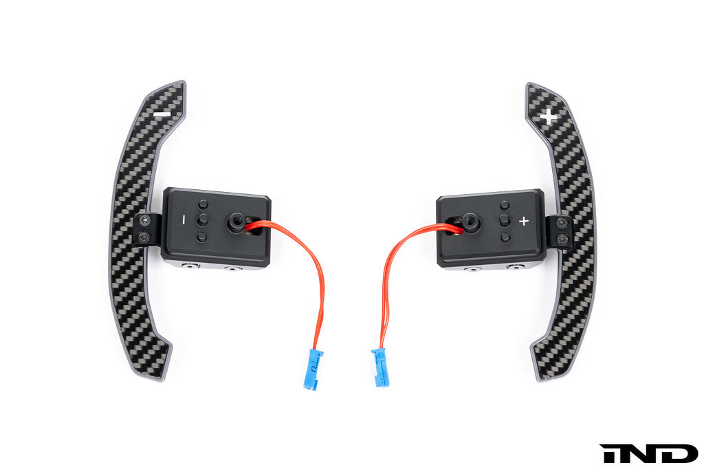 JQ Werks / MadTrace BMW G-Chassis Clubsport Magnetic Shift Paddle Set - Carbon V3