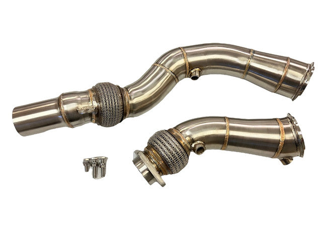 MAD BMW S55 3.5" Fat Boy Downpipes M2C/M3/M4 W/ Flex Section