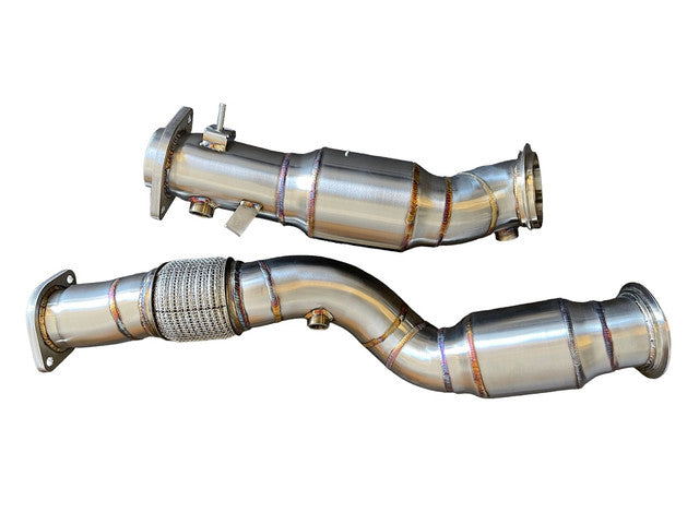 MAD BMW S58 Catted Downpipes M2/M3/M4 G87/G80/G82/G83 W/ Flex Section