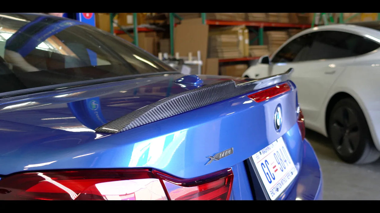 BMW F33 F83 CS Style Carbon Fiber Trunk Spoiler