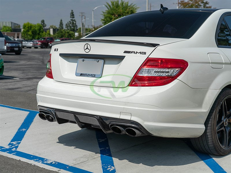 Mercedes W204 C63 Arkym Style Carbon Fiber Diffuser