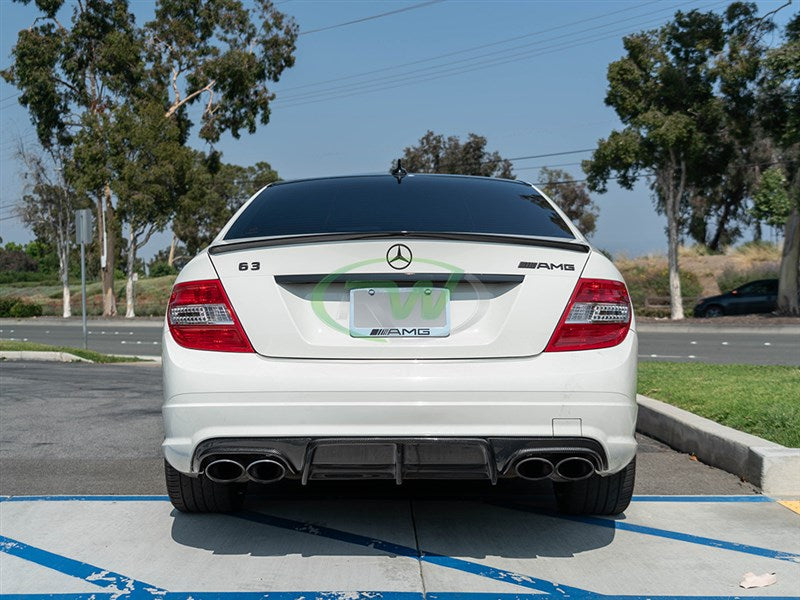 Mercedes W204 C63 Arkym Style Carbon Fiber Diffuser