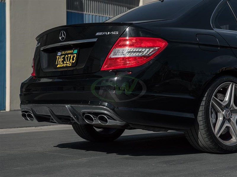 Mercedes W204 C63 Arkym Style Carbon Fiber Diffuser