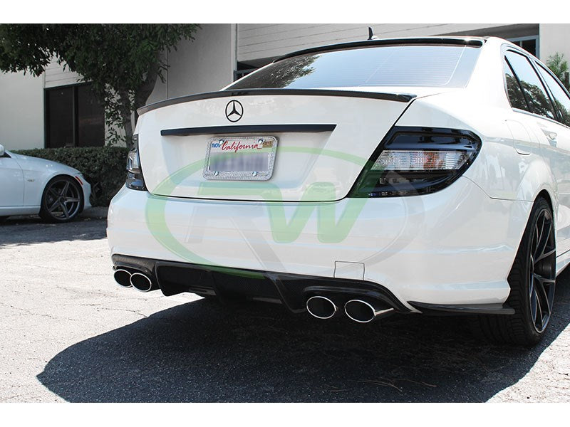 Mercedes W204 AMG Style Carbon Fiber Trunk Spoiler