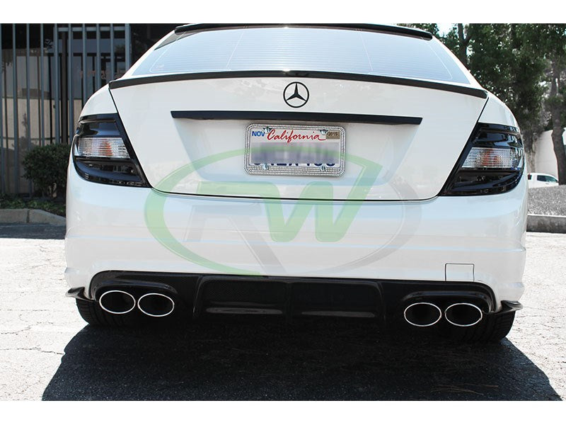 Mercedes W204 AMG Style Carbon Fiber Trunk Spoiler