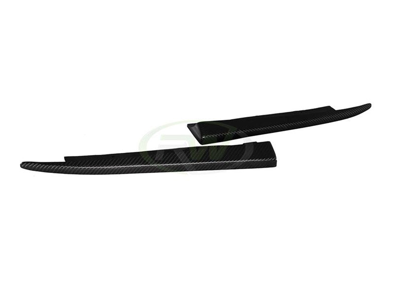 Mercedes W204 FL CF Rear Bumper Splitters