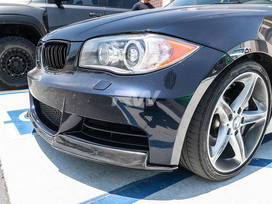 BMW E82 E88 Carbon Fiber Front Lip Spoiler