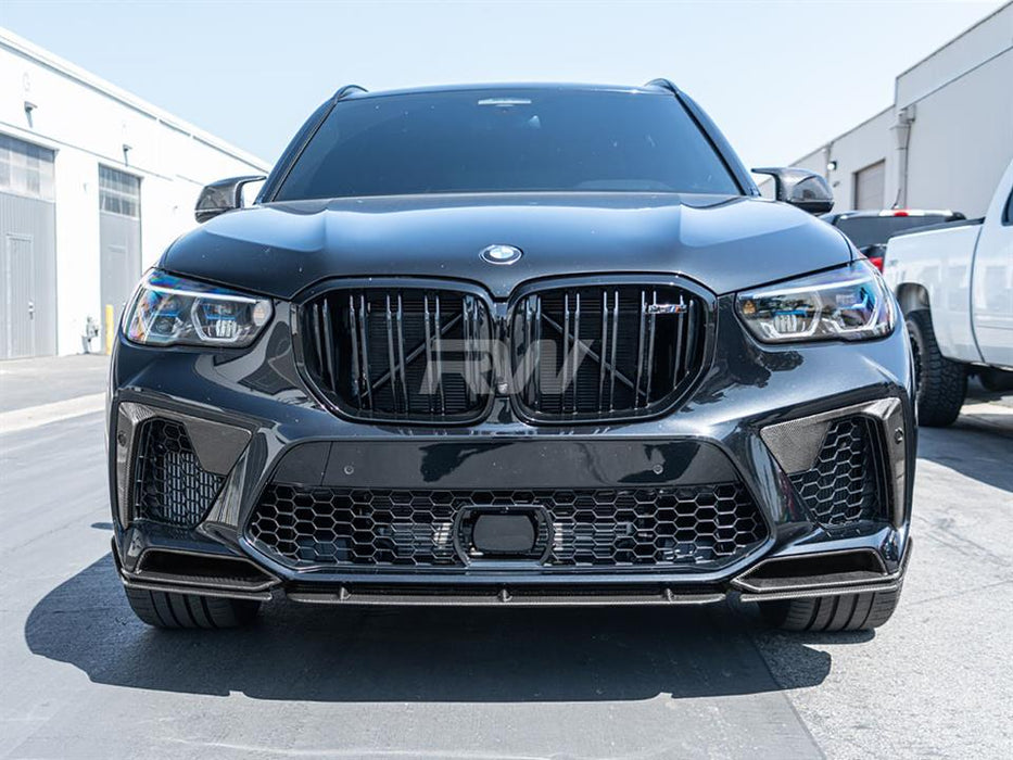 BMW F95 X5M Carbon Fiber Front Splitters