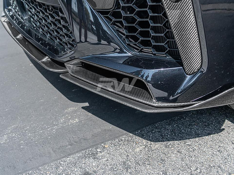 BMW F95 X5M Carbon Fiber Front Splitters