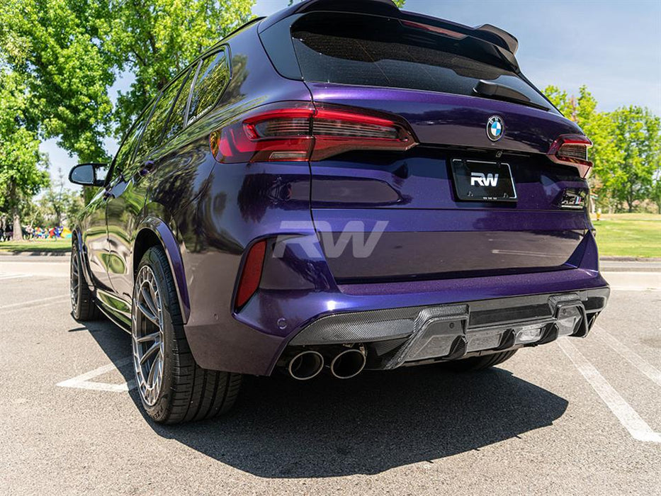 BMW F95 X5M/F96 X6M RWS Carbon Fiber Diffuser