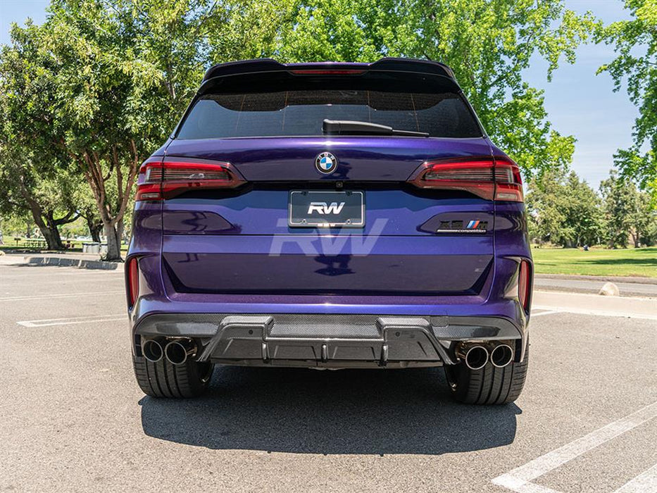 BMW F95 X5M/F96 X6M RWS Carbon Fiber Diffuser