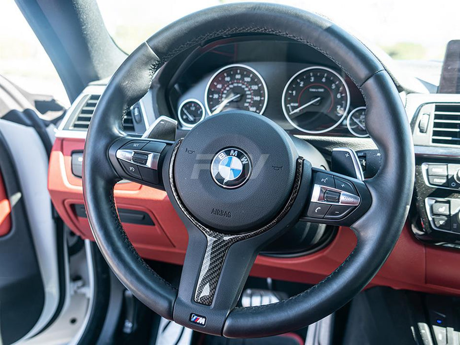 BMW Carbon Fiber Steering Wheel Trim M-Sport