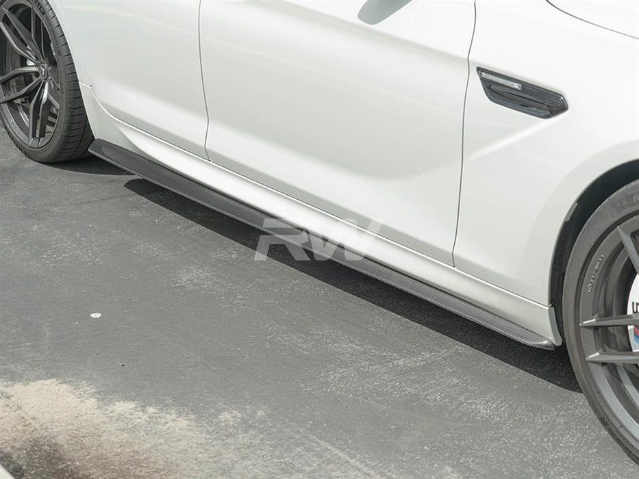 BMW F06 DTM Style Carbon Fiber Side Skirt Extensions