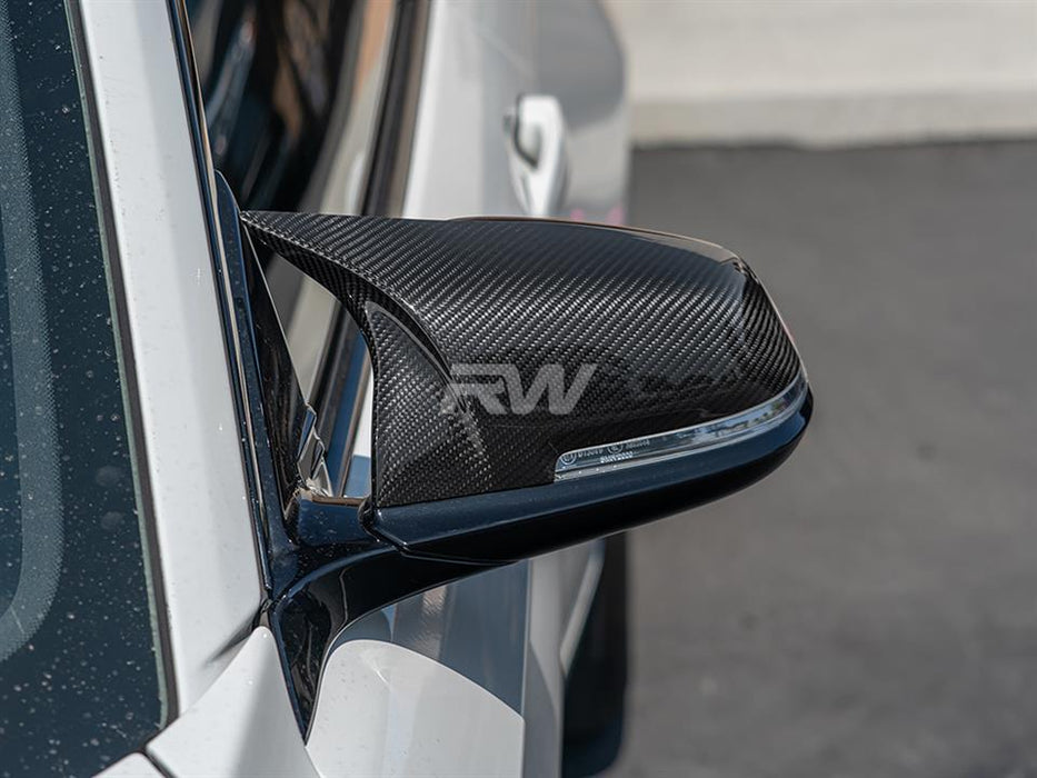 BMW F22 F30 F32 M Styled Carbon Fiber Mirror Caps