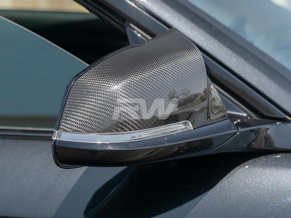 BMW F22 F30 F32 M Styled Carbon Fiber Mirror Caps