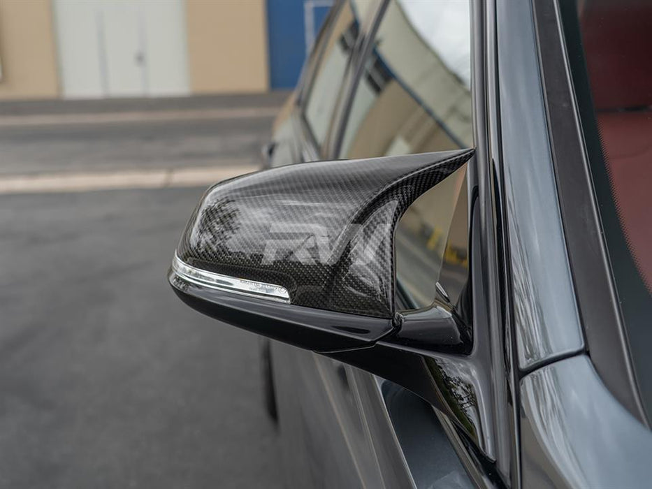 BMW F22 F30 F32 M Styled Carbon Fiber Mirror Caps