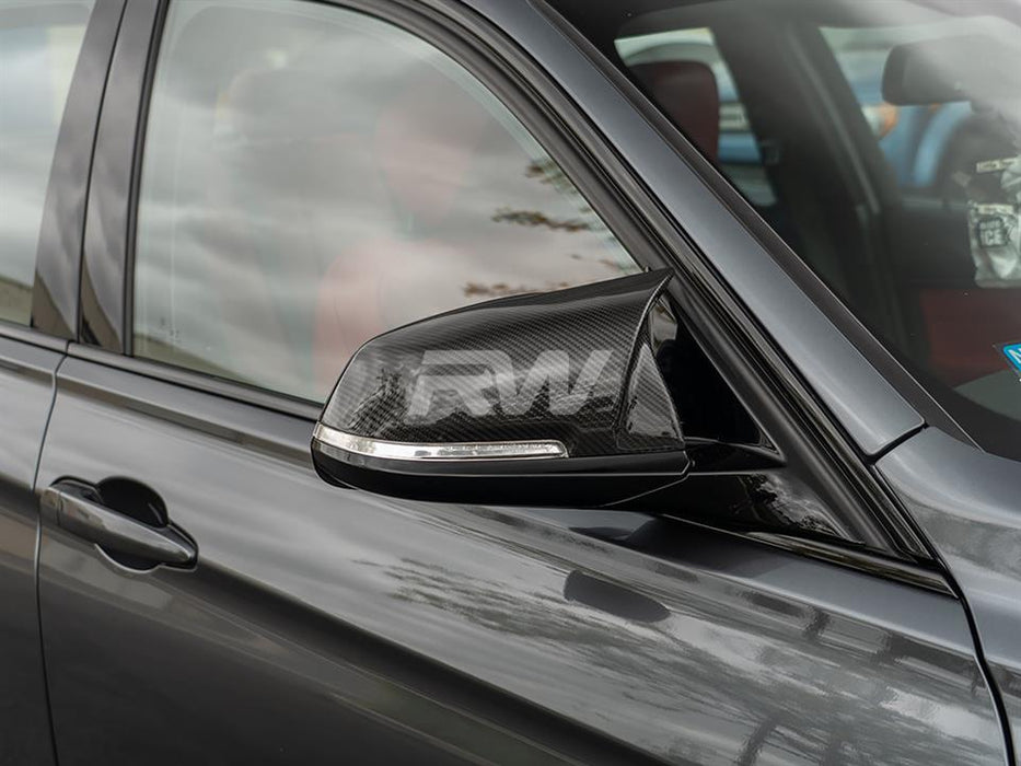 BMW F22 F30 F32 M Styled Carbon Fiber Mirror Caps