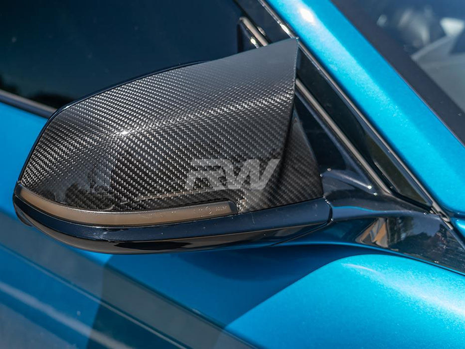 BMW F22 F30 F32 M Styled Carbon Fiber Mirror Caps