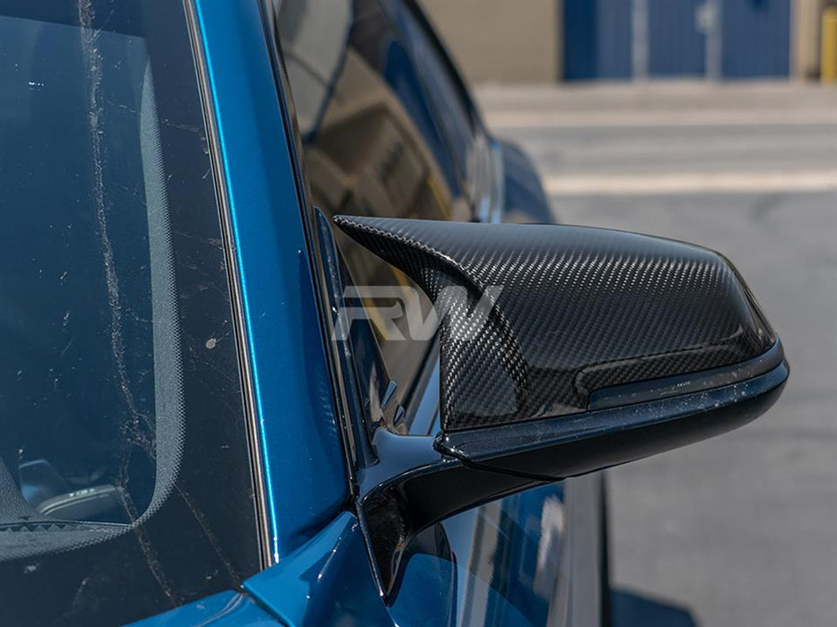 BMW F22 F30 F32 M Styled Carbon Fiber Mirror Caps