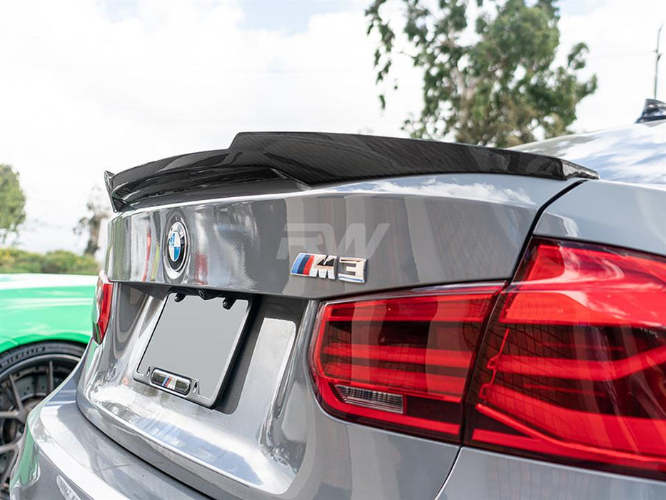 BMW F30 F80 M4 Style Carbon Fiber Trunk Spoiler