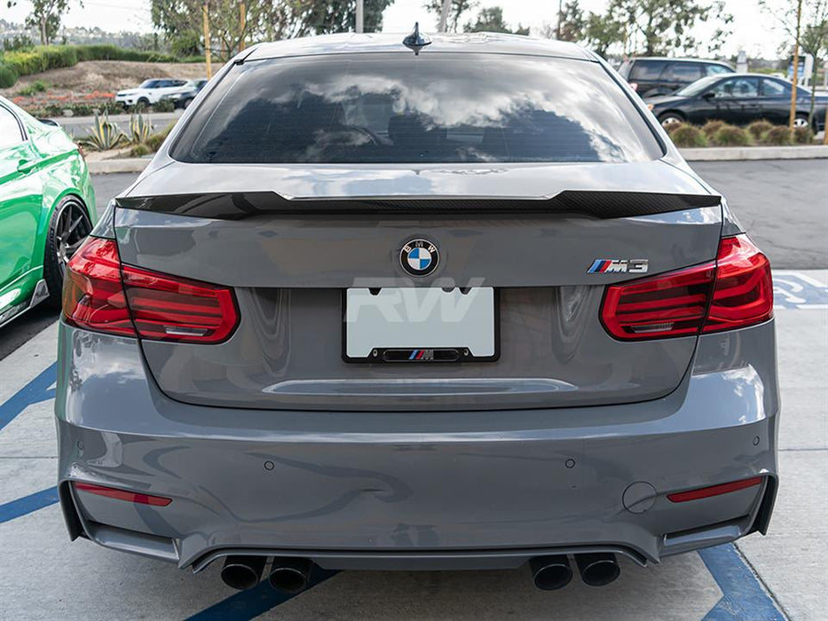 BMW F30 F80 M4 Style Carbon Fiber Trunk Spoiler