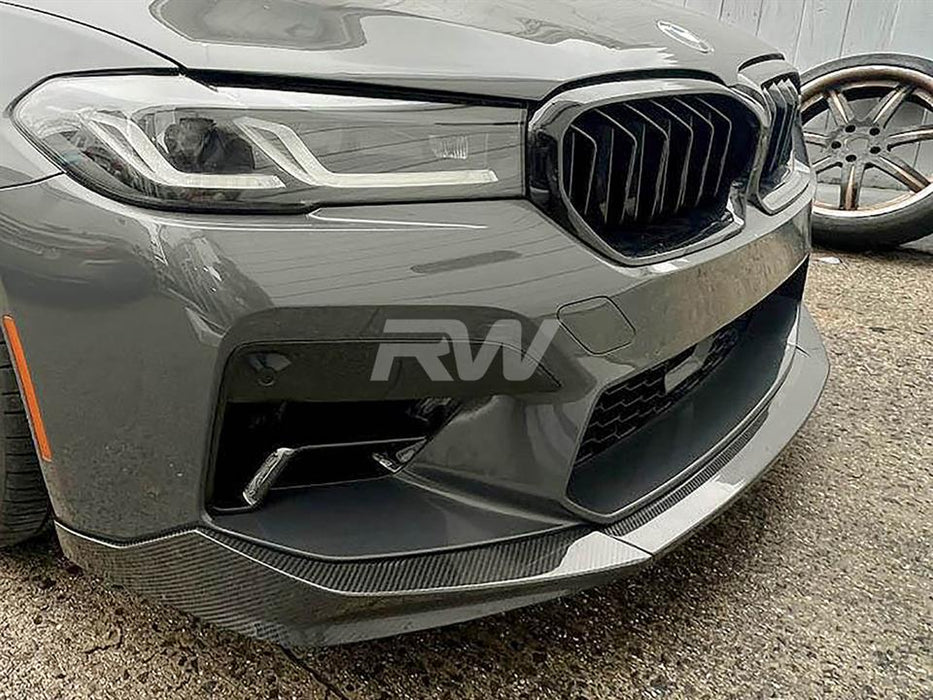 BMW F90 M5 LCI Performance V2 Carbon Fiber Front Lip Spoiler