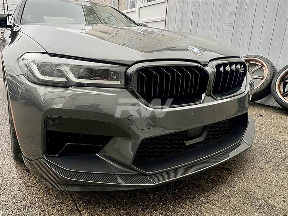 BMW F90 M5 LCI Performance V2 Carbon Fiber Front Lip Spoiler