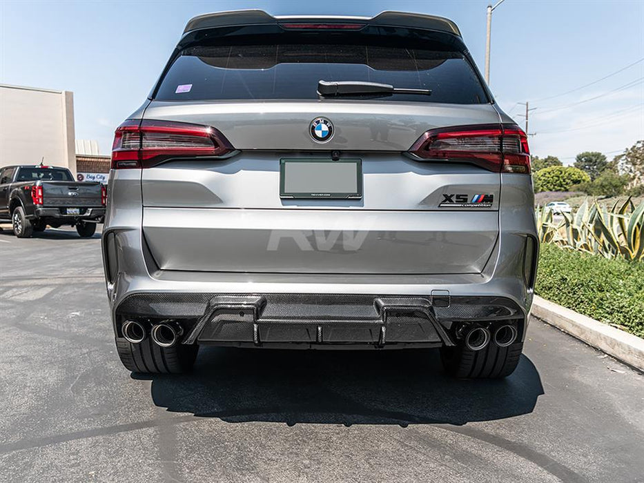 BMW F95 X5M/F96 X6M RWS Carbon Fiber Diffuser