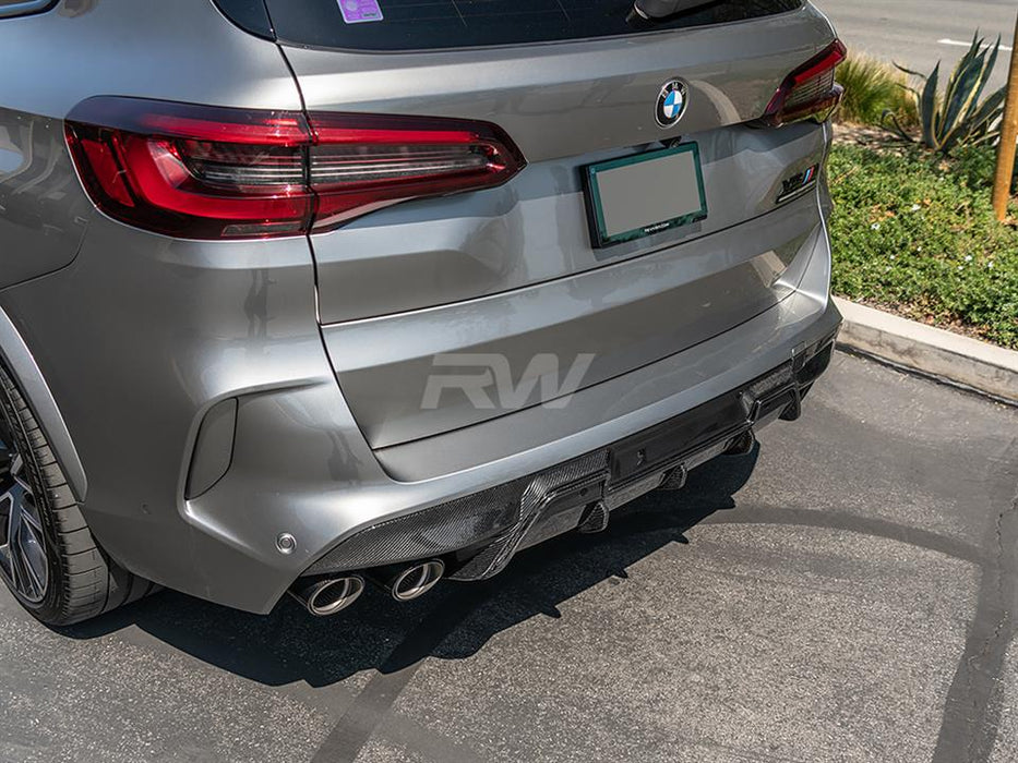 BMW F95 X5M/F96 X6M RWS Carbon Fiber Diffuser