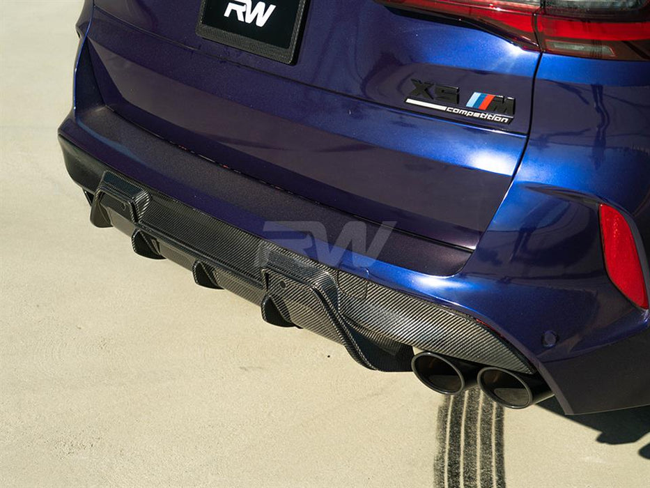 BMW F95 X5M/F96 X6M RWS Carbon Fiber Diffuser