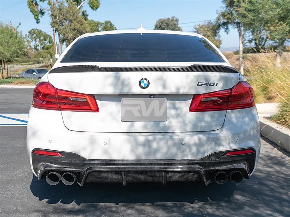 BMW G30 EC Style Carbon Fiber Rear Diffuser