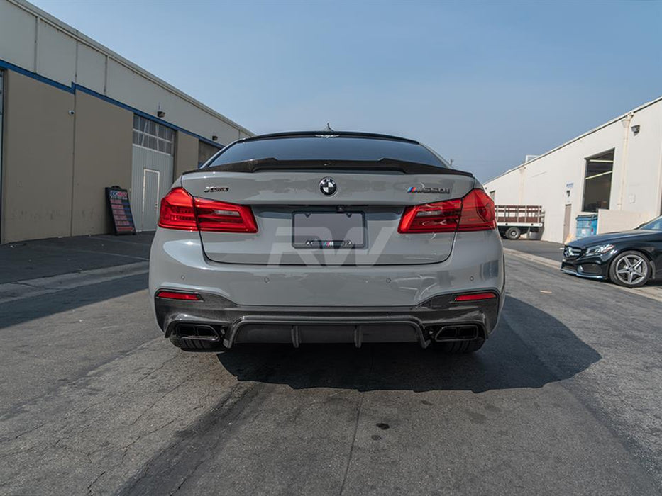 BMW G30 EC Style Carbon Fiber Rear Diffuser